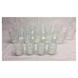 Group of Tea and juice glasses Basement