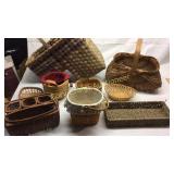 Assortment of Baskets, one Longaberger Basement