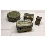 Group of vintage tins Basement