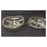 2 Candlewick Divided Bowls BASEMENT