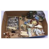 Flat of misc figurines and more Basement