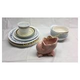 Group of misc Correlle Plates, bowls and more
