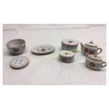 Childs Tea Set With Imperfections Basement