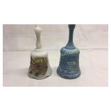 Fenton Music Box Bell and Winter Scene Bell