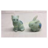 Fenton Cat and Rabbit Basement