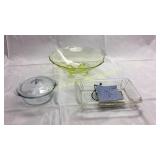 Lot of misc. dishes including yellow depression