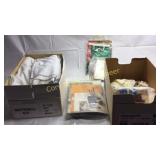 2 Boxes Needlepoint kits, fabric and more