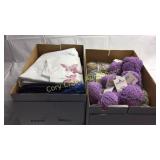 2 Boxes Yarn, Fabric and more Basement