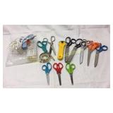 Box of misc., scissors and glue gun Basement