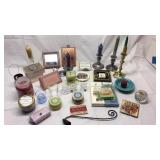 Assorted Candles, holders and more Basement