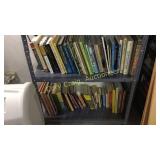 Bottom 2 Shelves of Assorted Book Basement