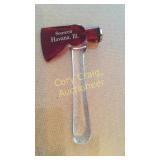 Havana , Il Souvenir Ruby Flash Glass Hatchet
