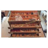 Jewelry Box with Costume Jewelry Front Room