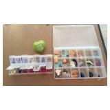 2 Boxes of Costume Jewelry Earrings, some