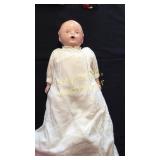 Vintage Composite Doll, Sawdust Body Front Room