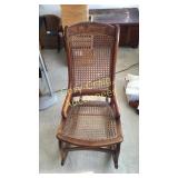 Can Back and Bottom Rocking Chair  IN THE FRONT