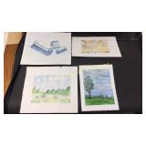 Original Art by Ruth Dozier Hallway