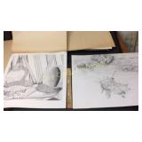 Original Art by Ruth Dozier Hallway