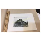 Original Art by Ruth Dozier Hallway Plate Press