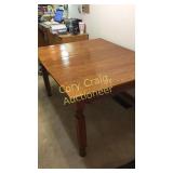 Wood Dining Table 42" without leaf 53" with leaf