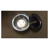 Pyrex bowl with warming lidded server