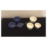 Royal Norfolk Ramekins 3 Blue 3 White Kitchen