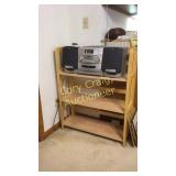 Sony dual cassette-corder cd radio with remote