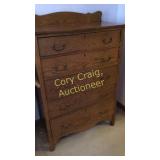 5 Drawer Chest with Wheels 34" wide 18 deep 46"