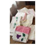 Lot of cross-stitch pillow cases Office