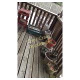 Large lot of Flower pots and table Back Porch