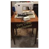Kenmore Sewing machine and sewing table GARAGE