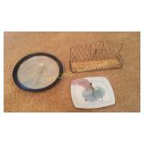 Wall Art 
Painted Plates Wire Basket