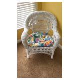White Whicker Chair