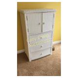 Wicker Armoire