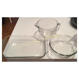 Clear Glass Baking items