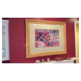 45" x 35" Picture Signed P. Collomb