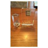 2 Pieces Of Waterford 
Clock With Chip
Time