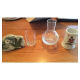Tumbler With Glass, Garden Rock, Happy Hoboes