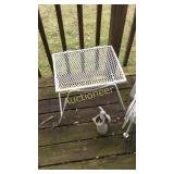 Wrought Iron End Table