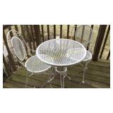 Wrought Iron Soda Fountain Table and 2 chairs