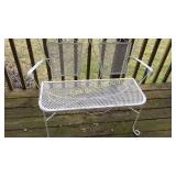 Wrought Iron Love Seat Bench