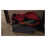 Group of Tennis Rackets and Ottoman