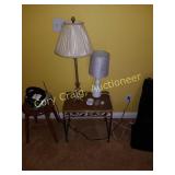 2 Table Lamps, Small Table TOP OF THE STAIRS