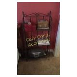 Wire Folding Rack With Misc IN THE PINK ROOM