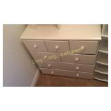 White Dresser and Shelf In Pink Room Closet BING