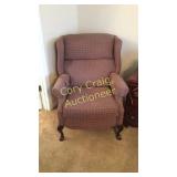 Burris Chair With Foot Rest  IN THE MASTER BED