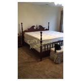 Cherry King Size Headboard and Footboard MATTRESS