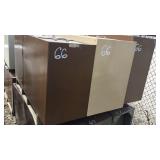 (3) 4 Door File Cabinets
