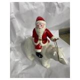 Santa On Polar Bear Cast Iron