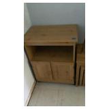 Microwave Cart Wood 26 3/8" x 17 1/2" x 34 1/2"